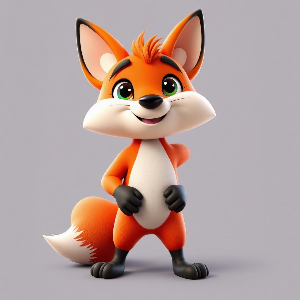 Mascote Leão Explorador 3D